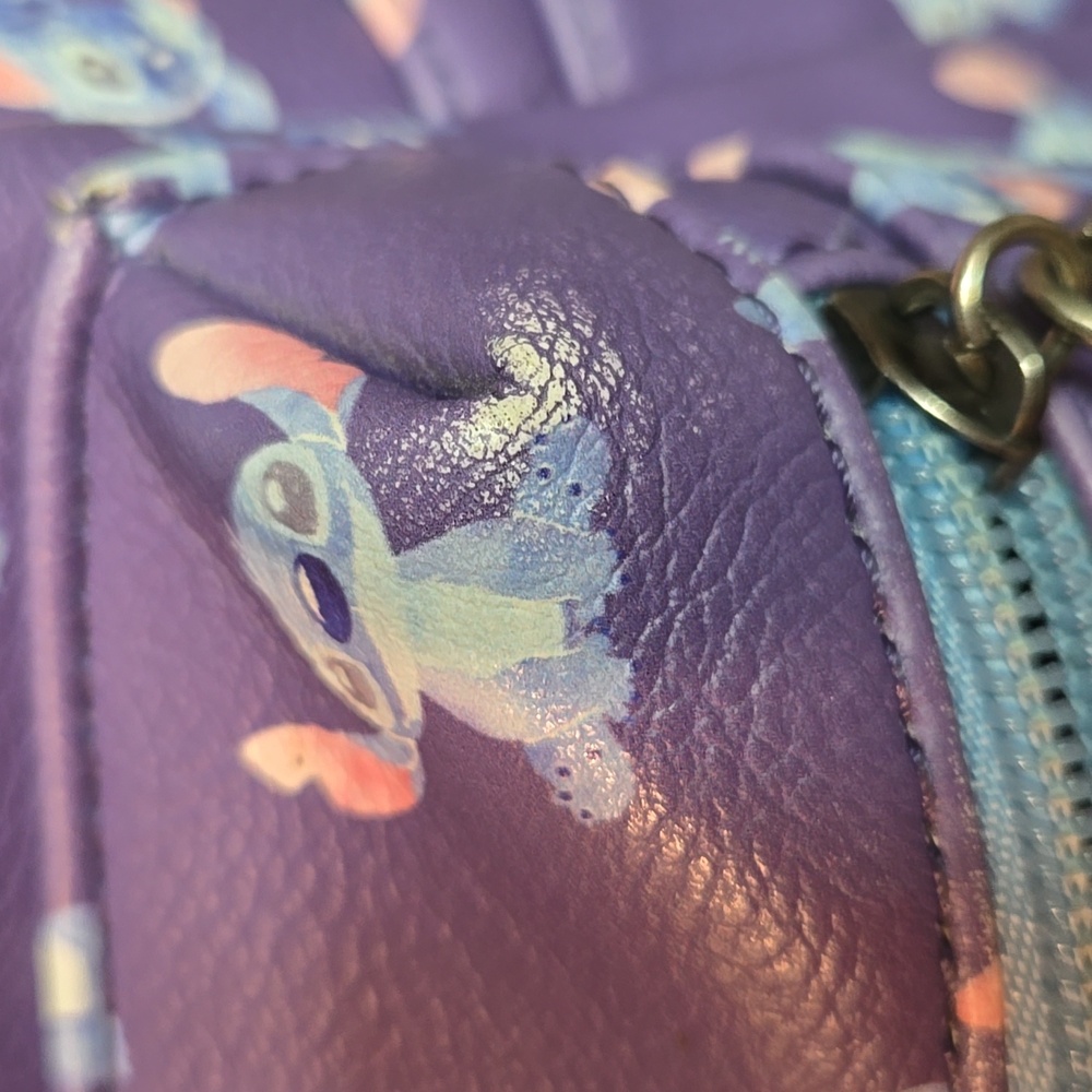 Loungefly Disney Lilo & Stitch Poses Mini Backpack Bag With Pineapple Charm - Picture 6 of 14